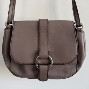 Michael Kors Taupe Leather Crossbody Bag